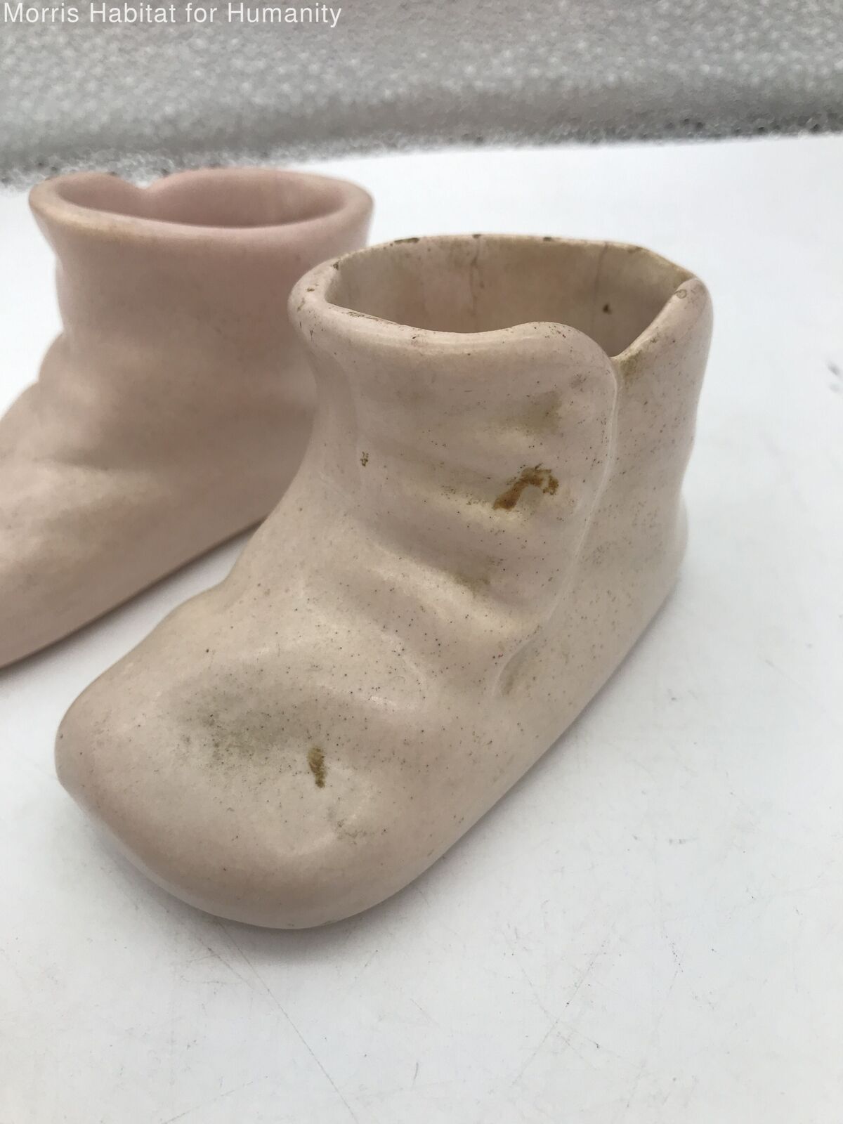 Unbranded Pink Little Booties Ceramic Figurine - Very Good