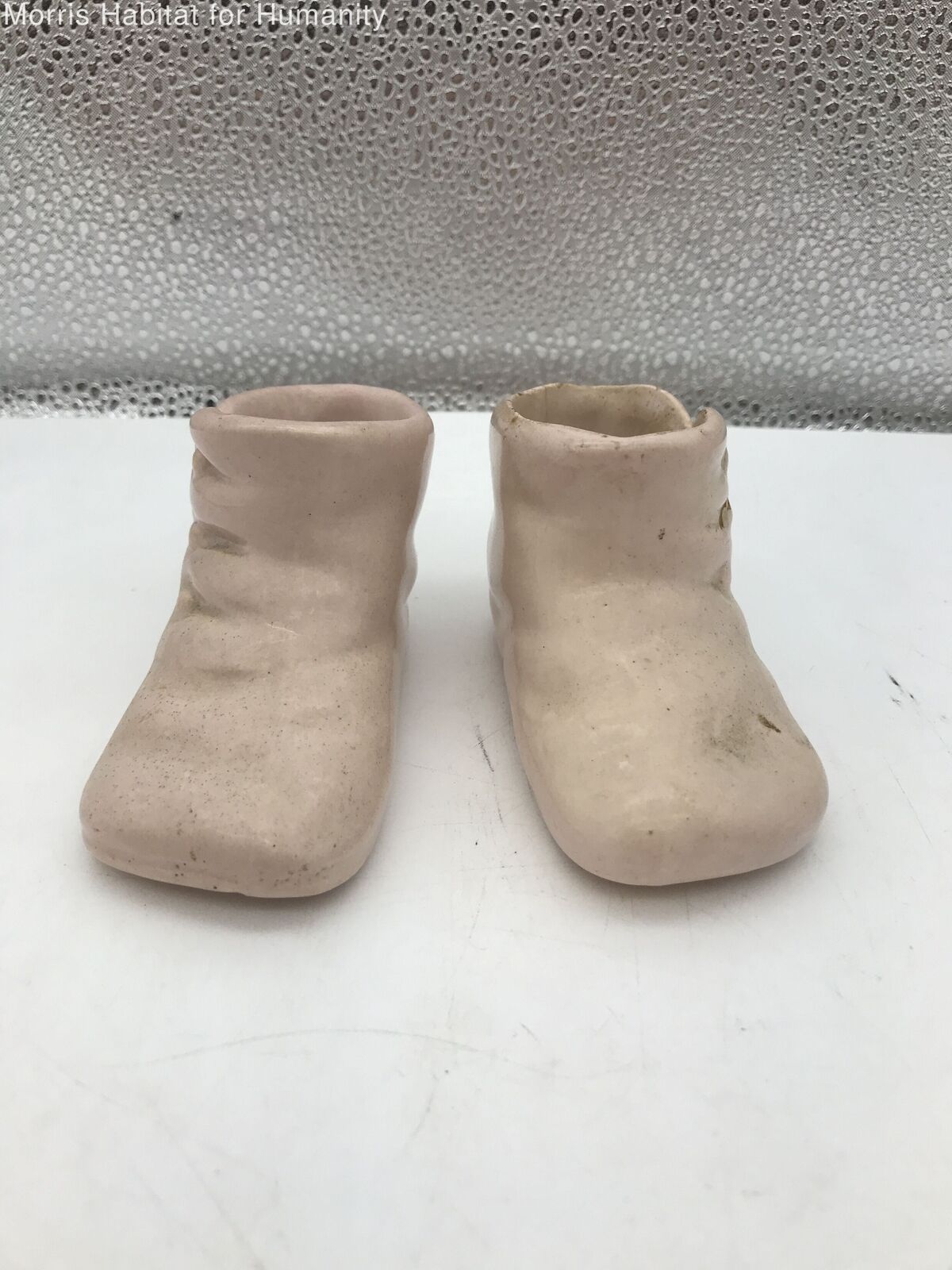 Unbranded Pink Little Booties Ceramic Figurine - Very Good