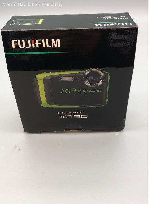 Fujifilm FinePix XP90 Digital Camera, Lime Green {16.4MP} Waterproof 50' in Box - Very Good