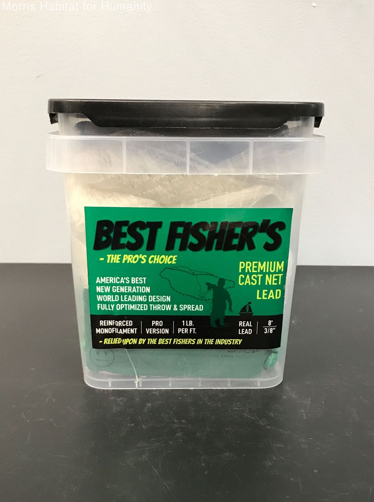 Best Fisher's - The Pro's Choice Primuim Cast Net - 8ft-3/8" Mesh