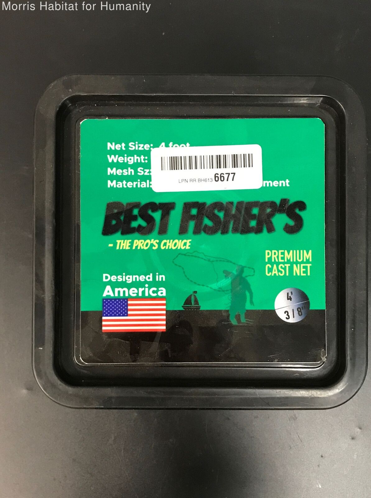 Best Fisher's - The Pro's Choice Primuim Cast Net - 4ft-3/8" Mesh