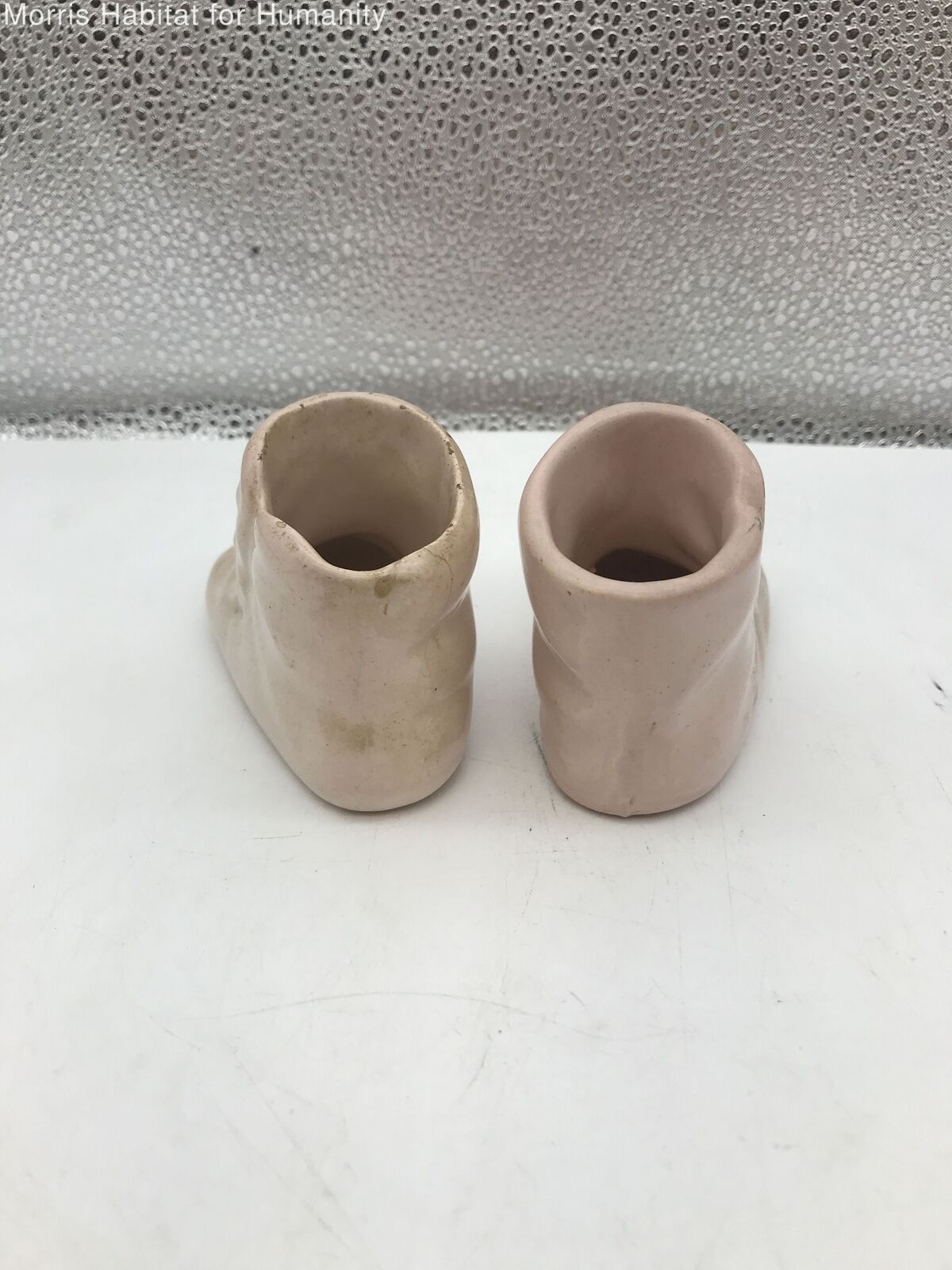 Unbranded Pink Little Booties Ceramic Figurine - Very Good