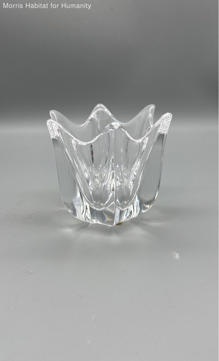 Orrefors Sweden Belle Tulip Small Crystal Bowl Designed by Jan Johansson 4" - Very Good