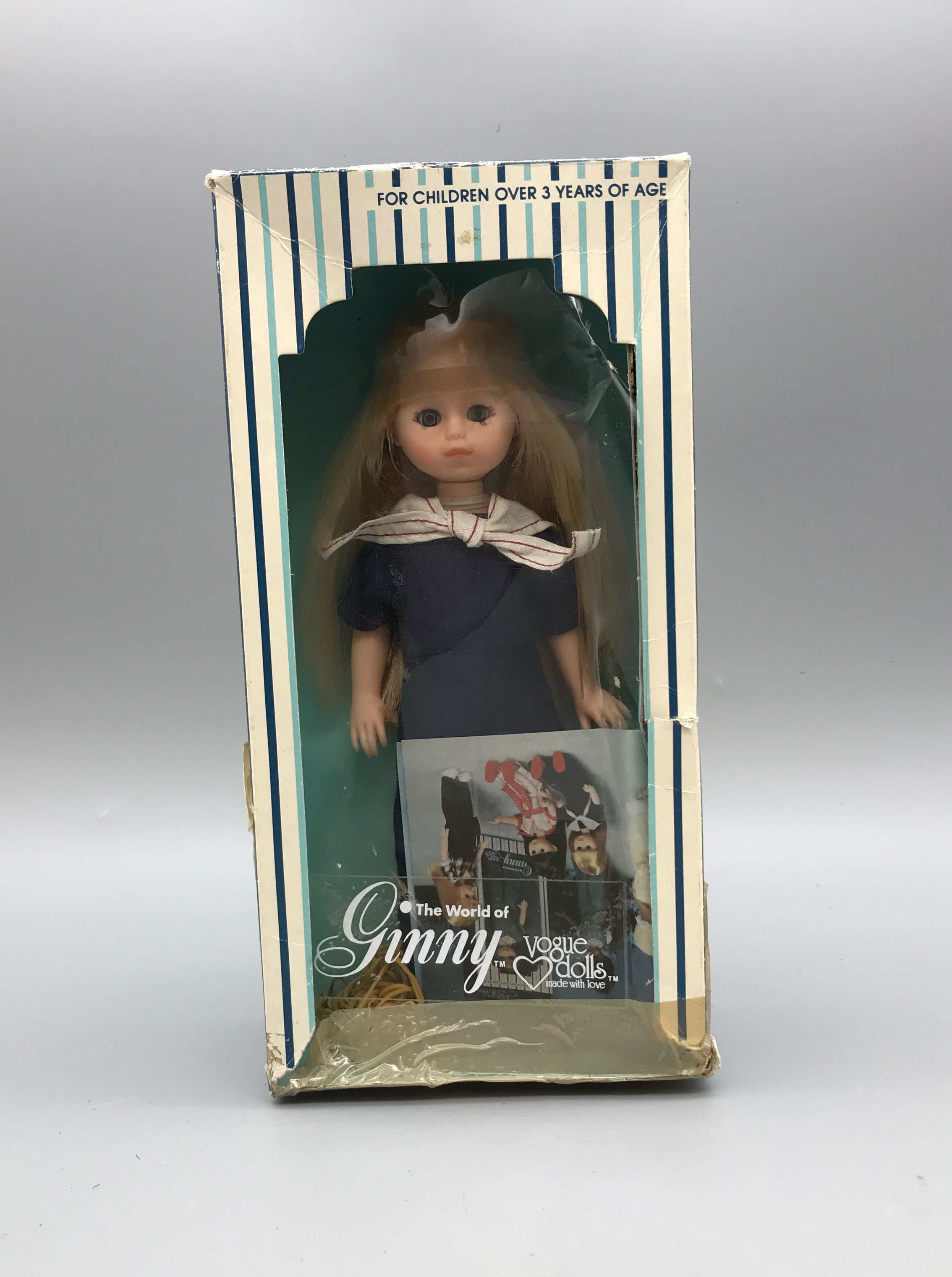 Vintage 1978 Vogue The World Of Ginny Doll Blonde Blue Eye Sailor Outfit w/ Box