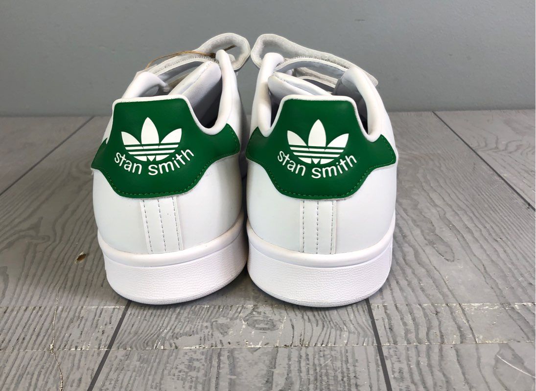 Adidas Stan Smith Originals Men's Sneaker - White & Green - Size 11.5 / Size 46