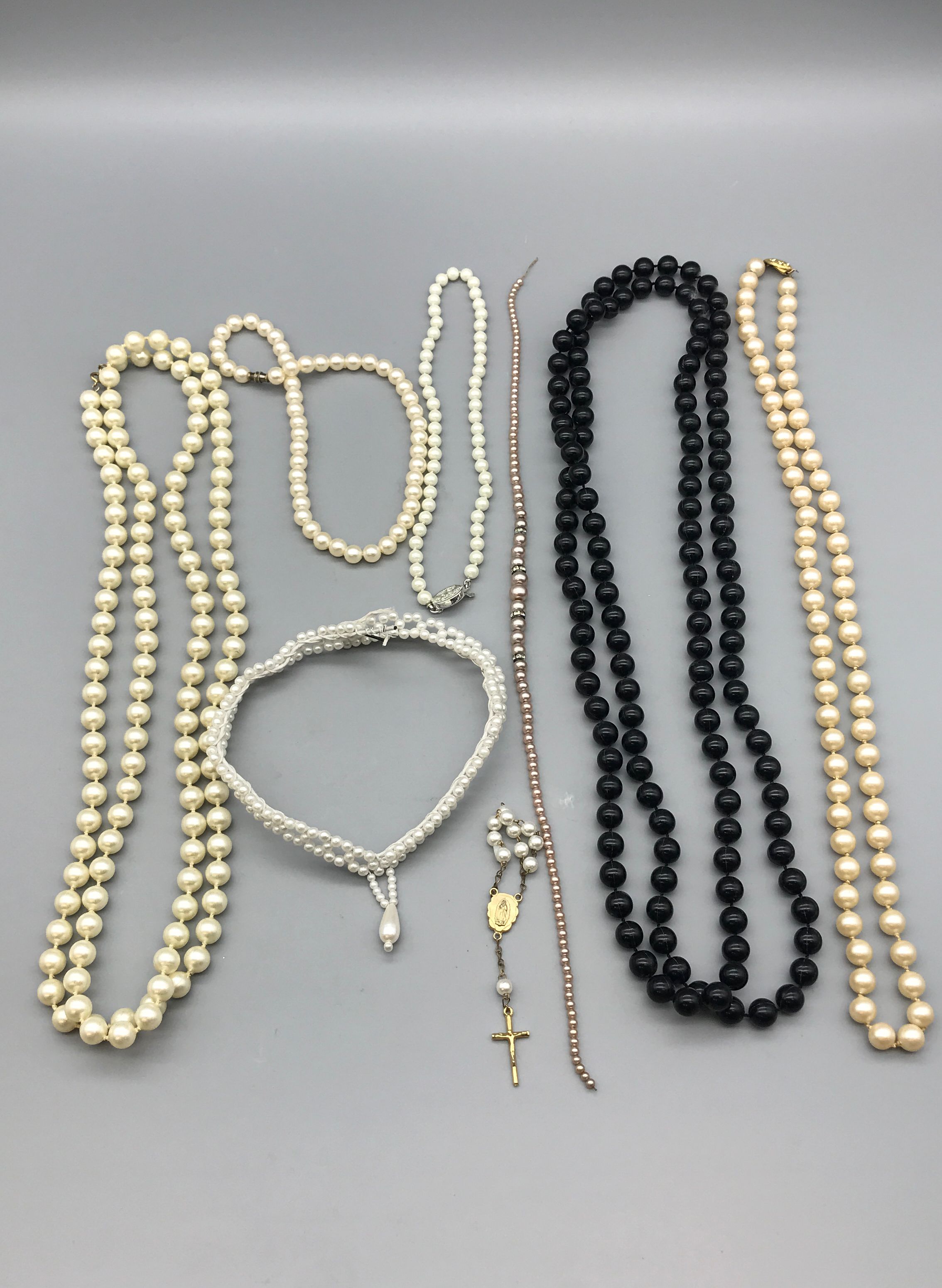 4.4 Pounds of Costume Jewelry- With Necklaces, Bracelets, Earrings, and more