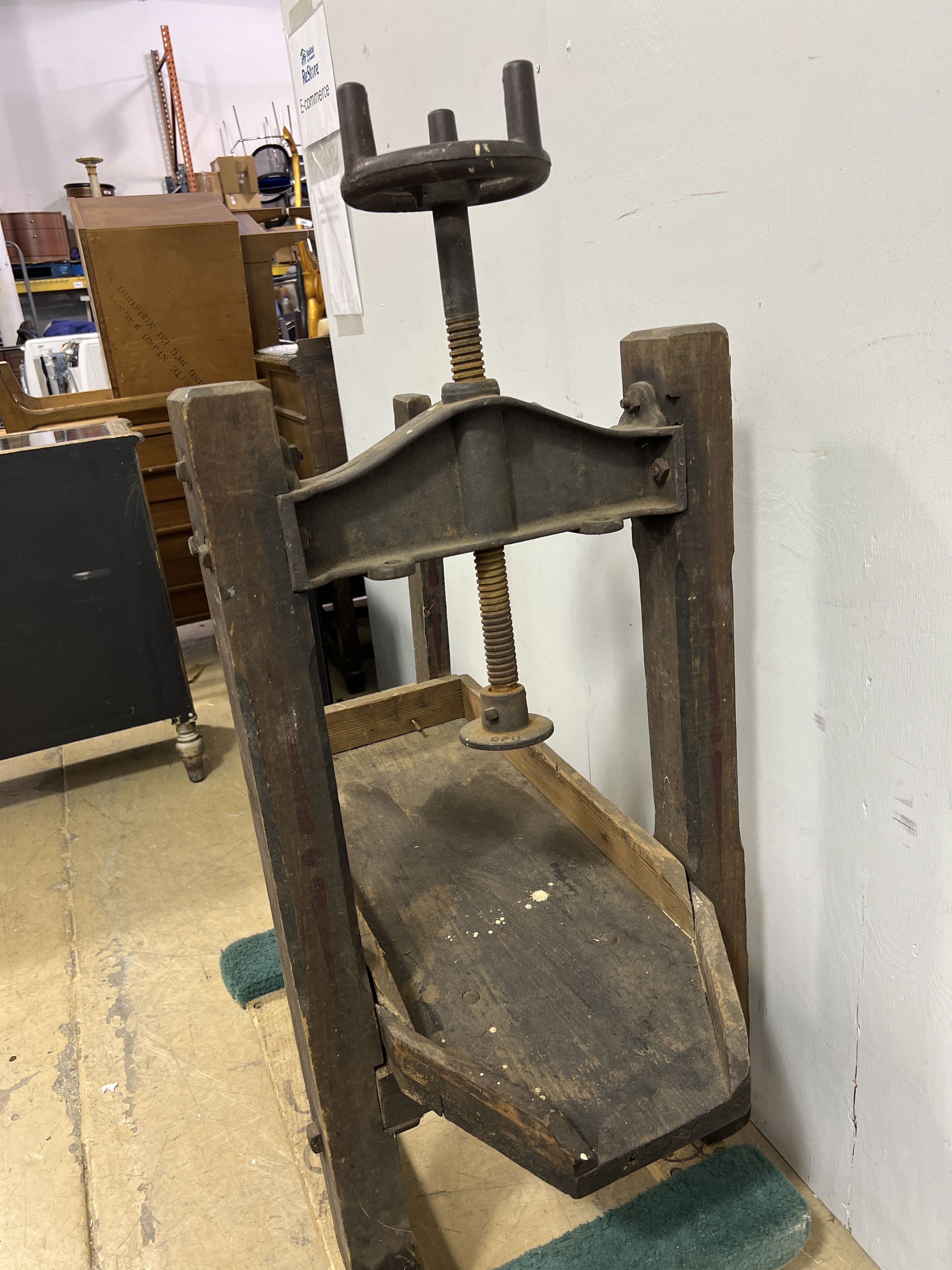 Pieces of an Antique Wooden Wine / Cider Making Press Perfect for Eclectic Decor