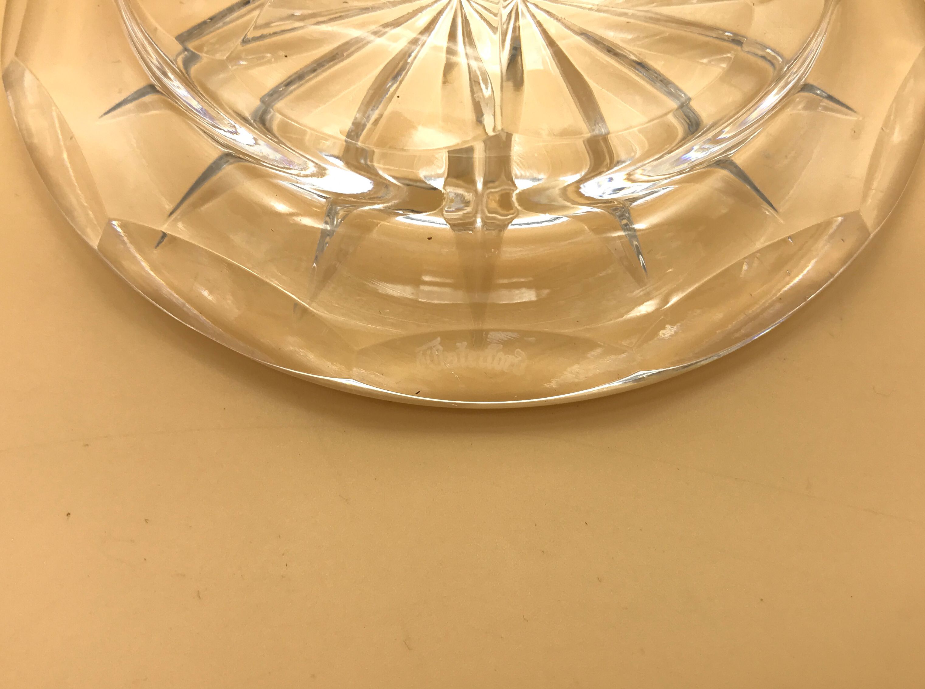 LOVELY LARGE WATERFORD CRYSTAL GLANDORE PATTERN FRUIT BOWL - HOME DECOR