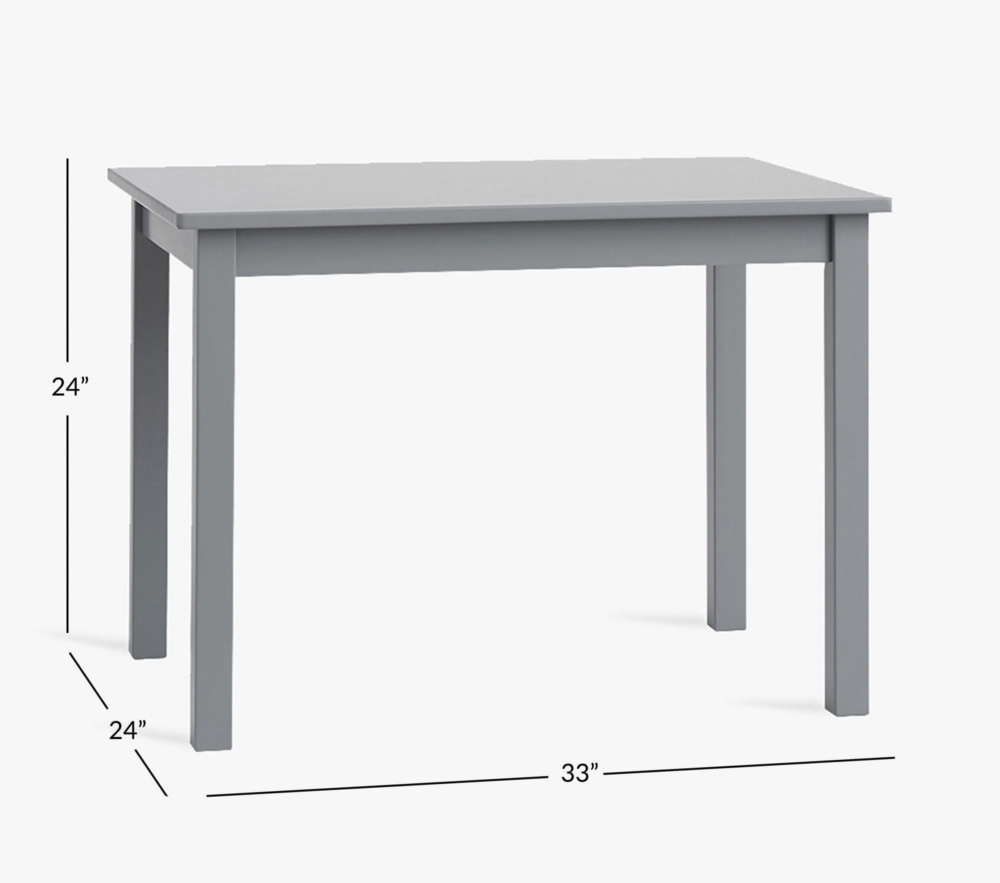 Pottery Barn Kids Carolina Small Play Table - Charcoal - Brand New - No Chairs