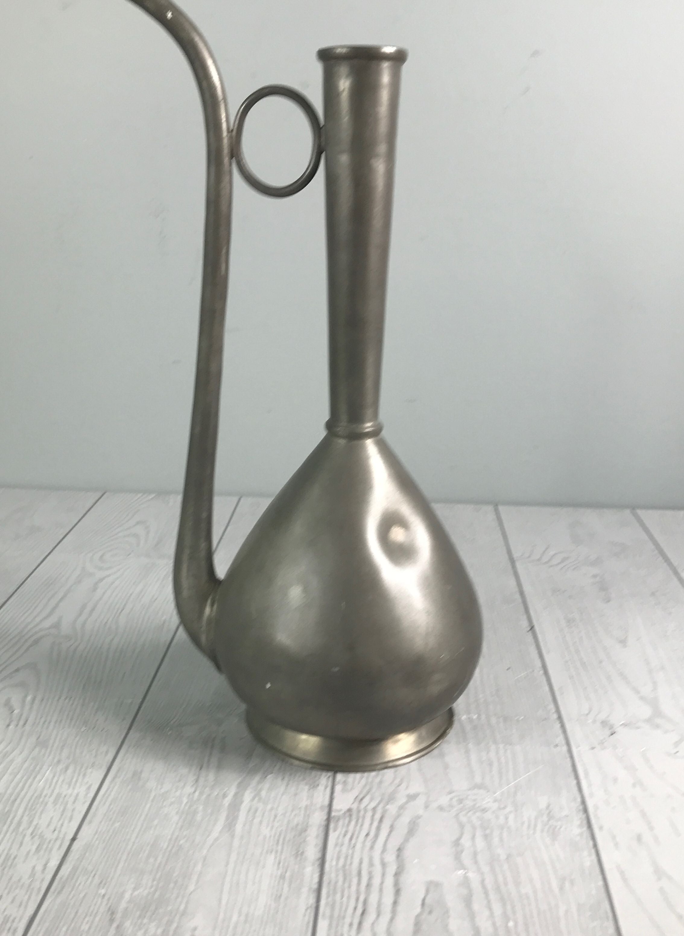 Beautiful Unique Pewter Rose Water Jug with Long Spout - Farley UK Company