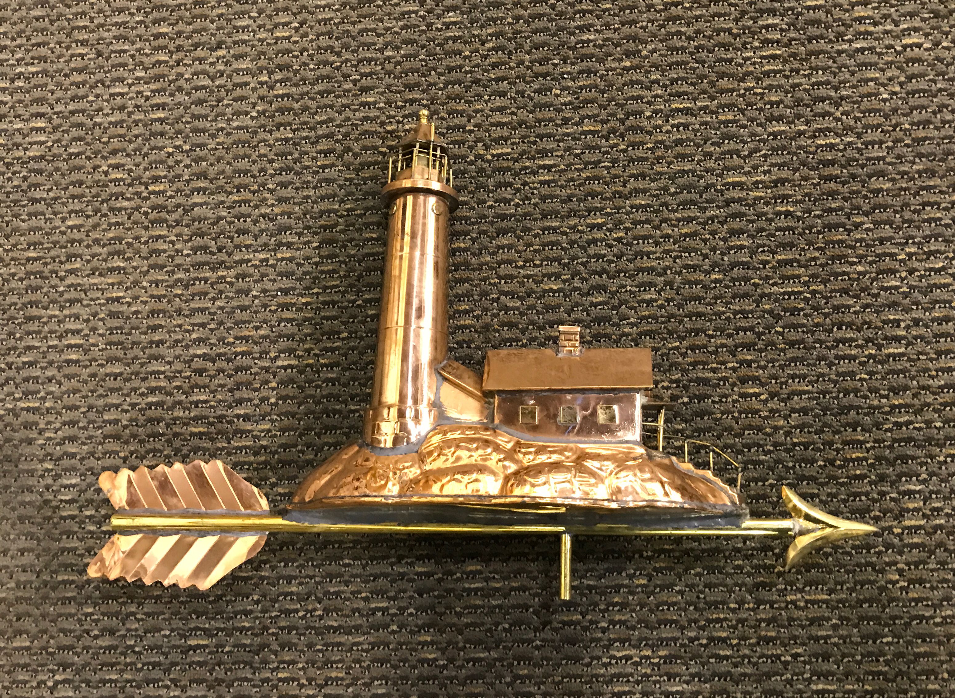 Copper Lighthouse Weathervane by Weathervanes of Maine - SKU: STW-WV624