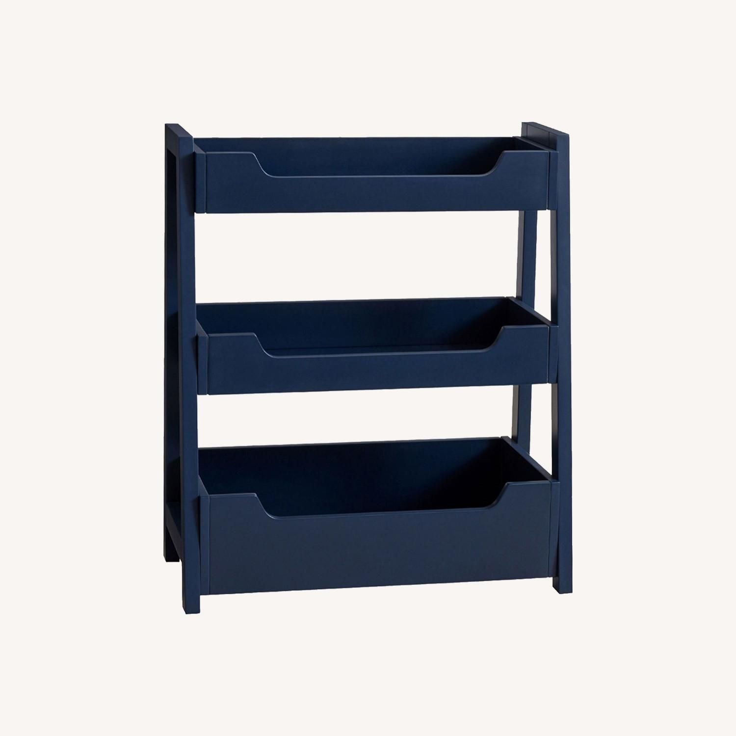 Pottery Barn Kids Small Spaces Ladder Bookcase - Navy - Brand New in Box