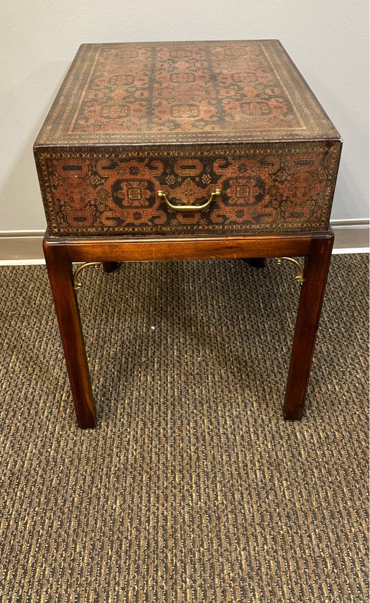 THEODORE ALEXANDER #5002-106 Decorated Chest Occasional Table