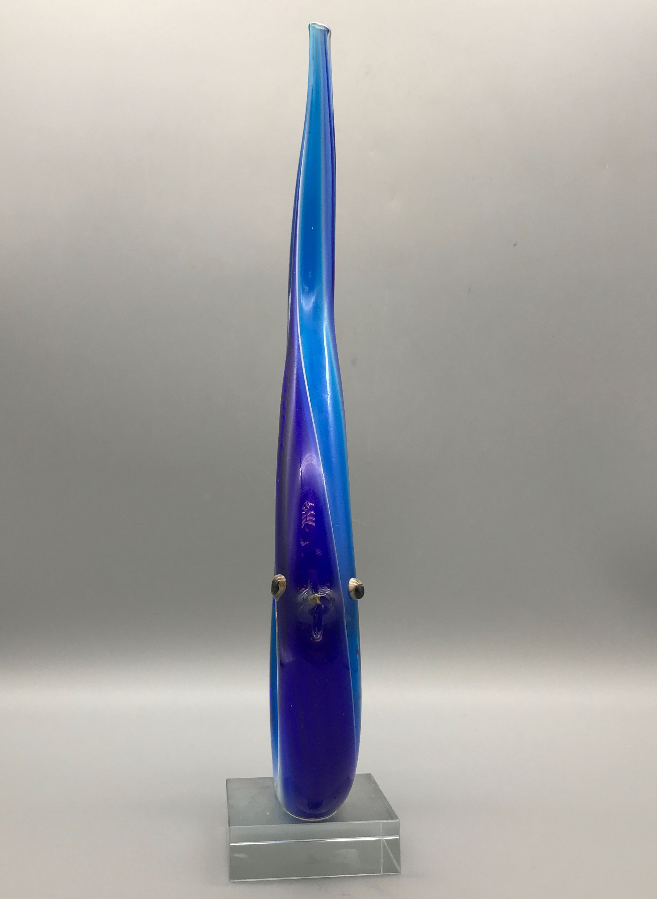 Murano Glassware- Blue, Aquatic Themed Decorative Modern Art, Made in Italy