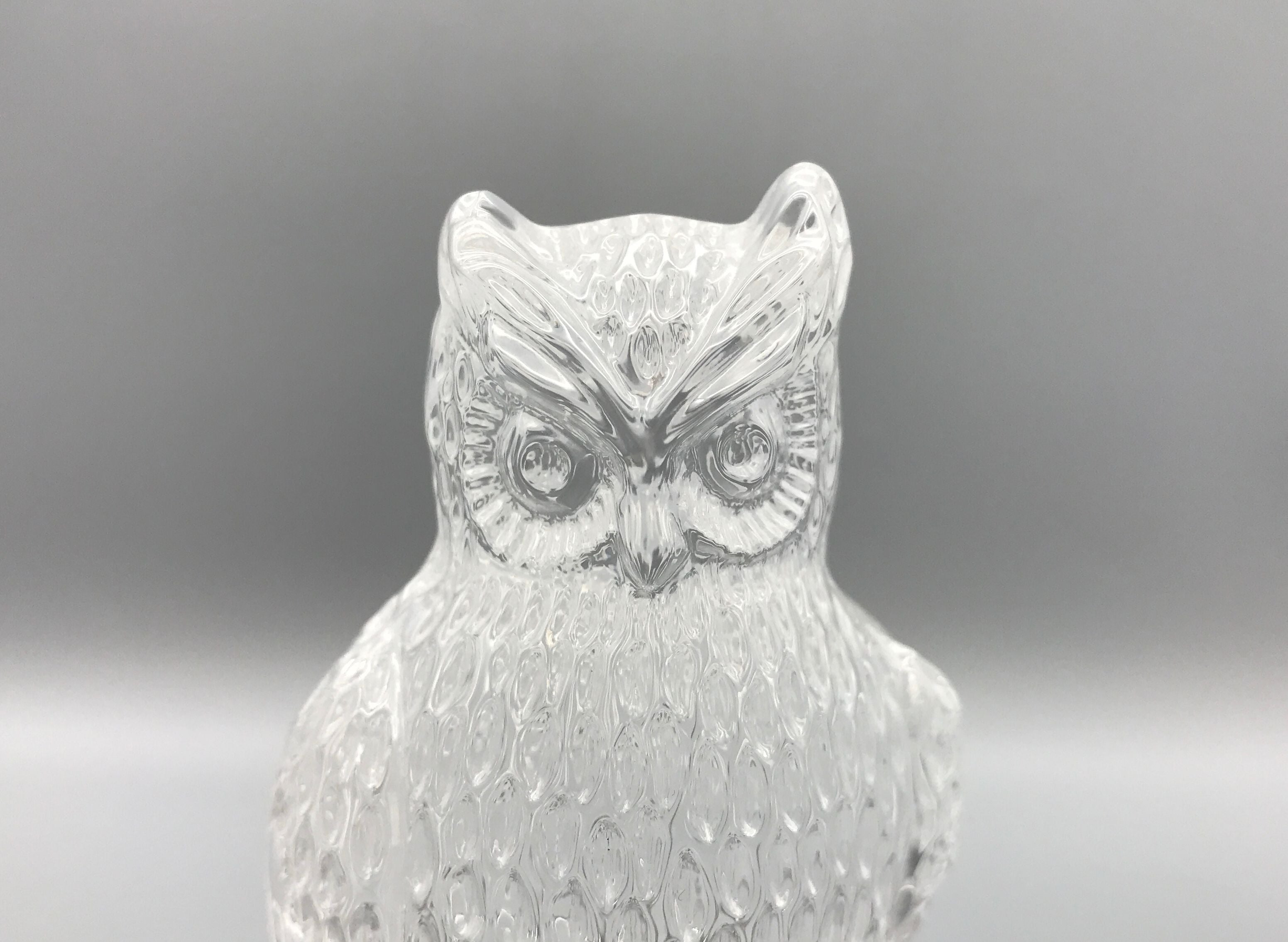 Waterford Barn Owl On A Branch- Lead Crystal- Marked- Figurine Paperweight