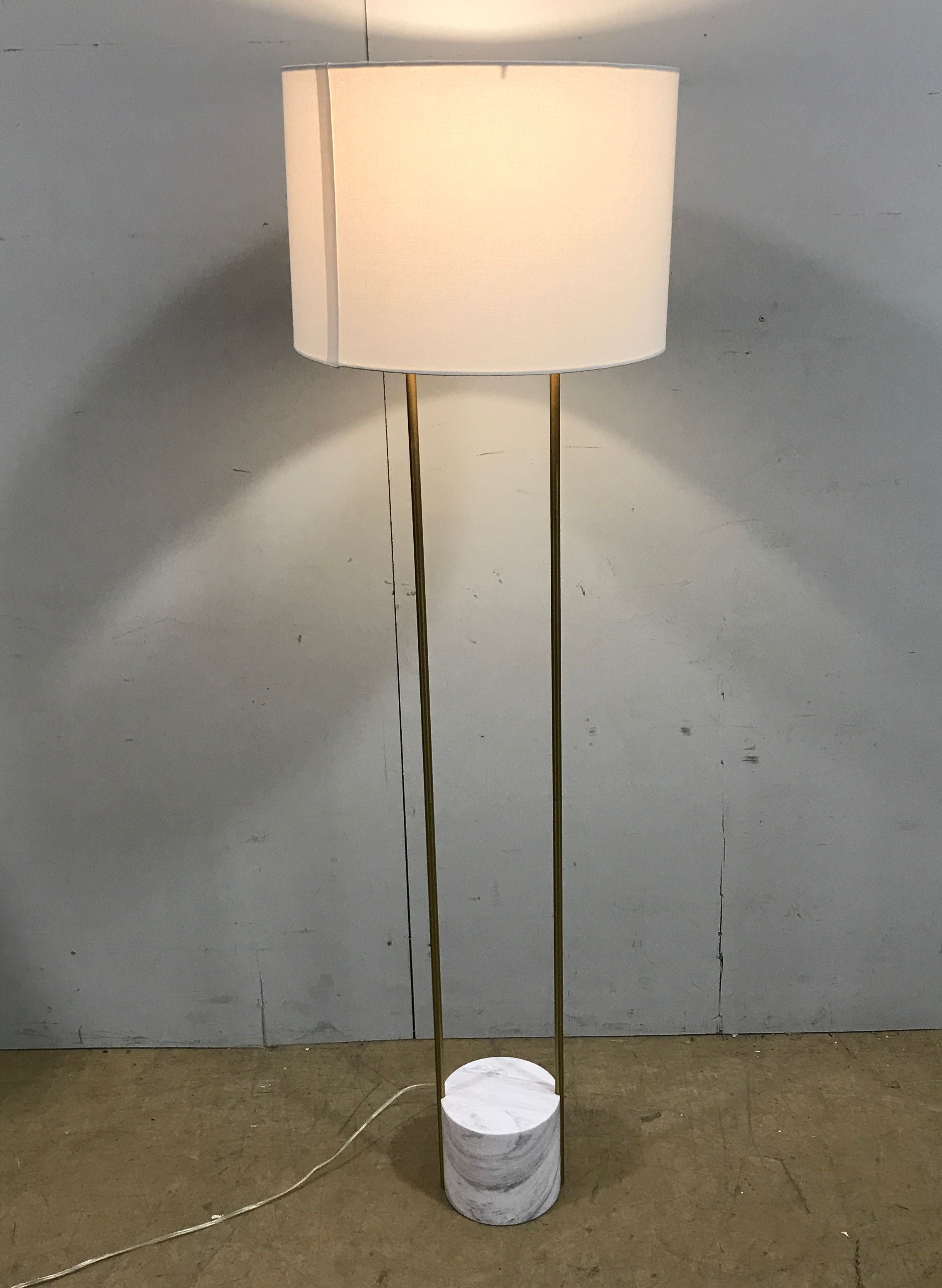 West Elm "Industrial Outline Floor Lamp" - Marble Color - Home Decor/Lighting