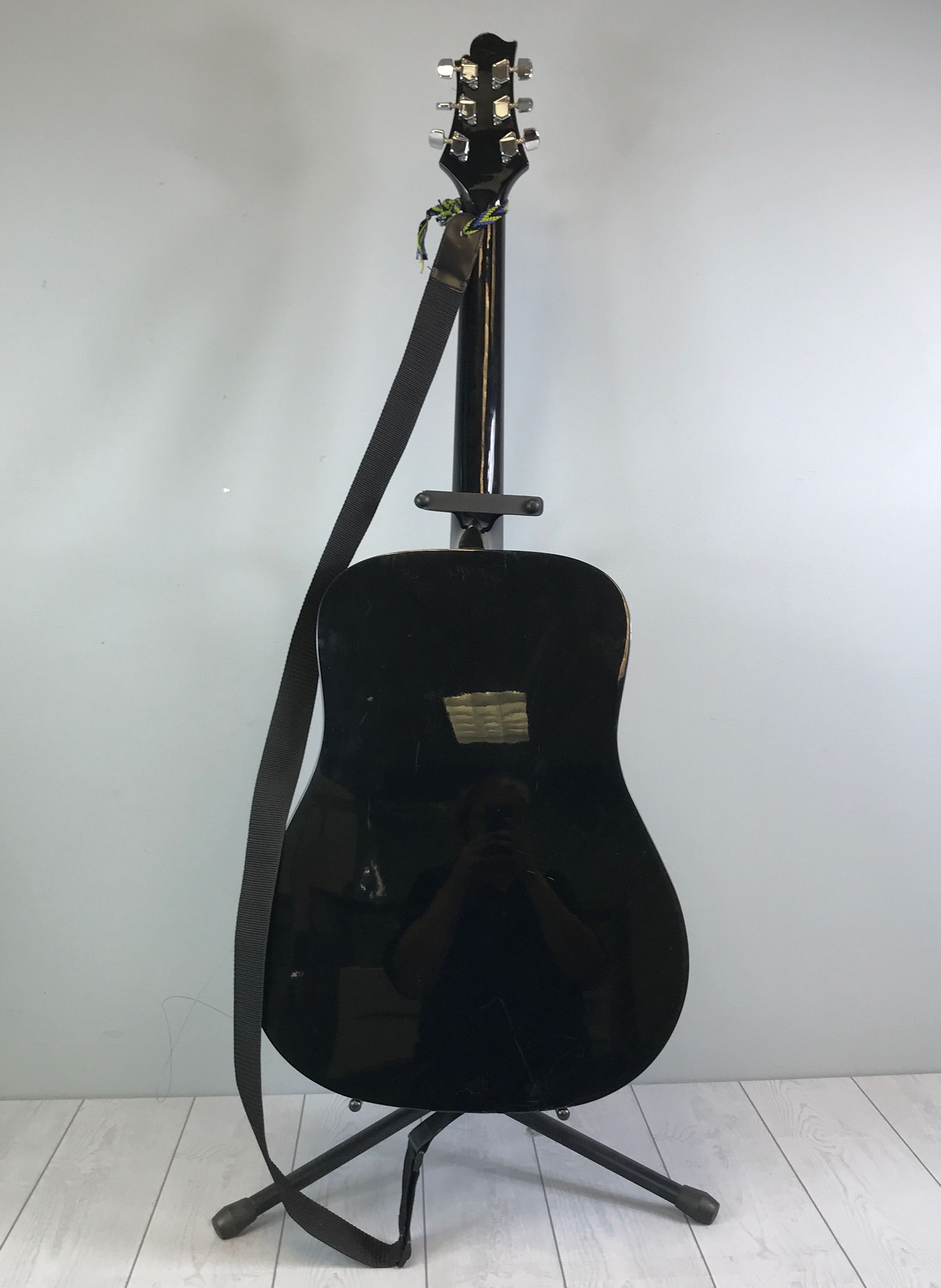 Used Samick Musical Instruments: Black, Acoustic Guitar- Model: D-1/BK