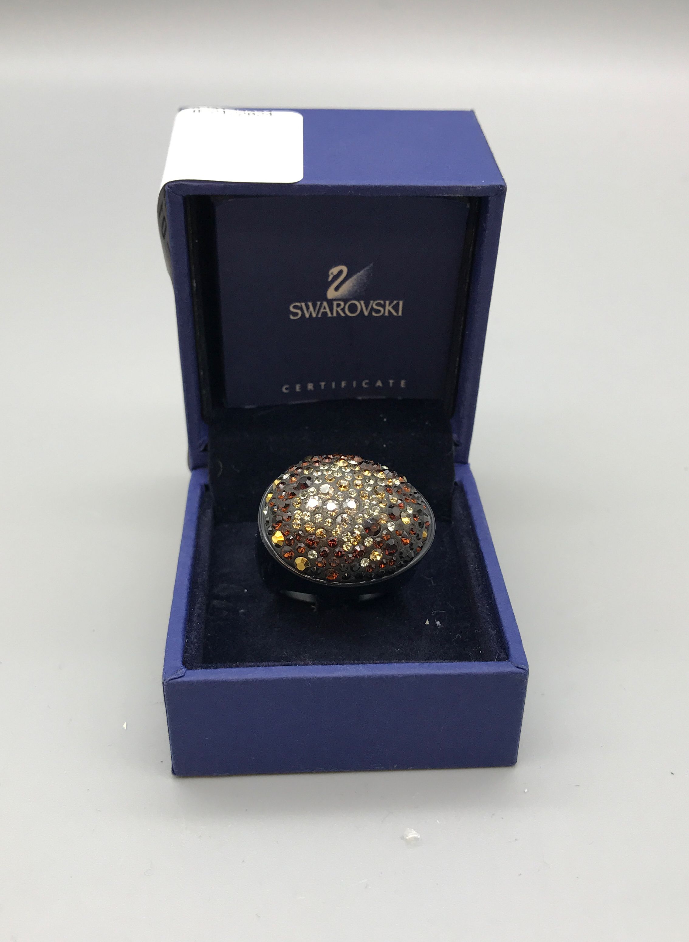 Swarovski Crystal Ring - Genuine BNIB Size 58 / P / 60 Chic Dome Statement Ring