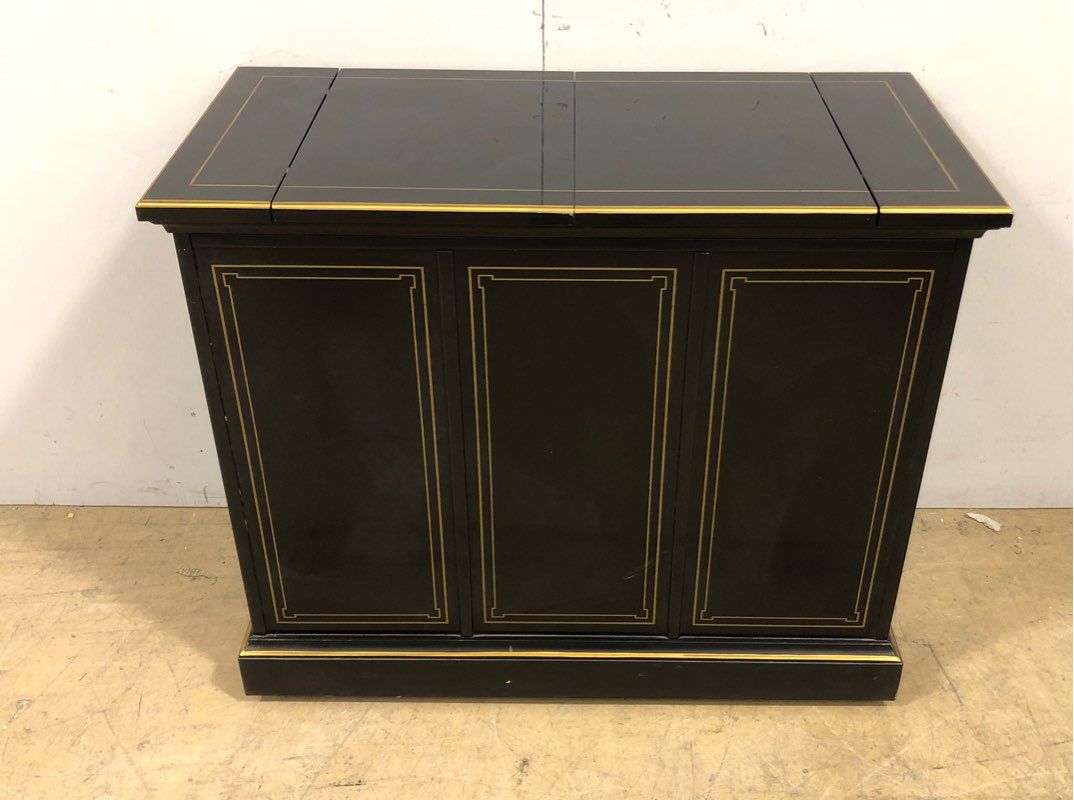 Large Vintage Oriental Asian French Country Side Table Sideboard Bar by Drexel