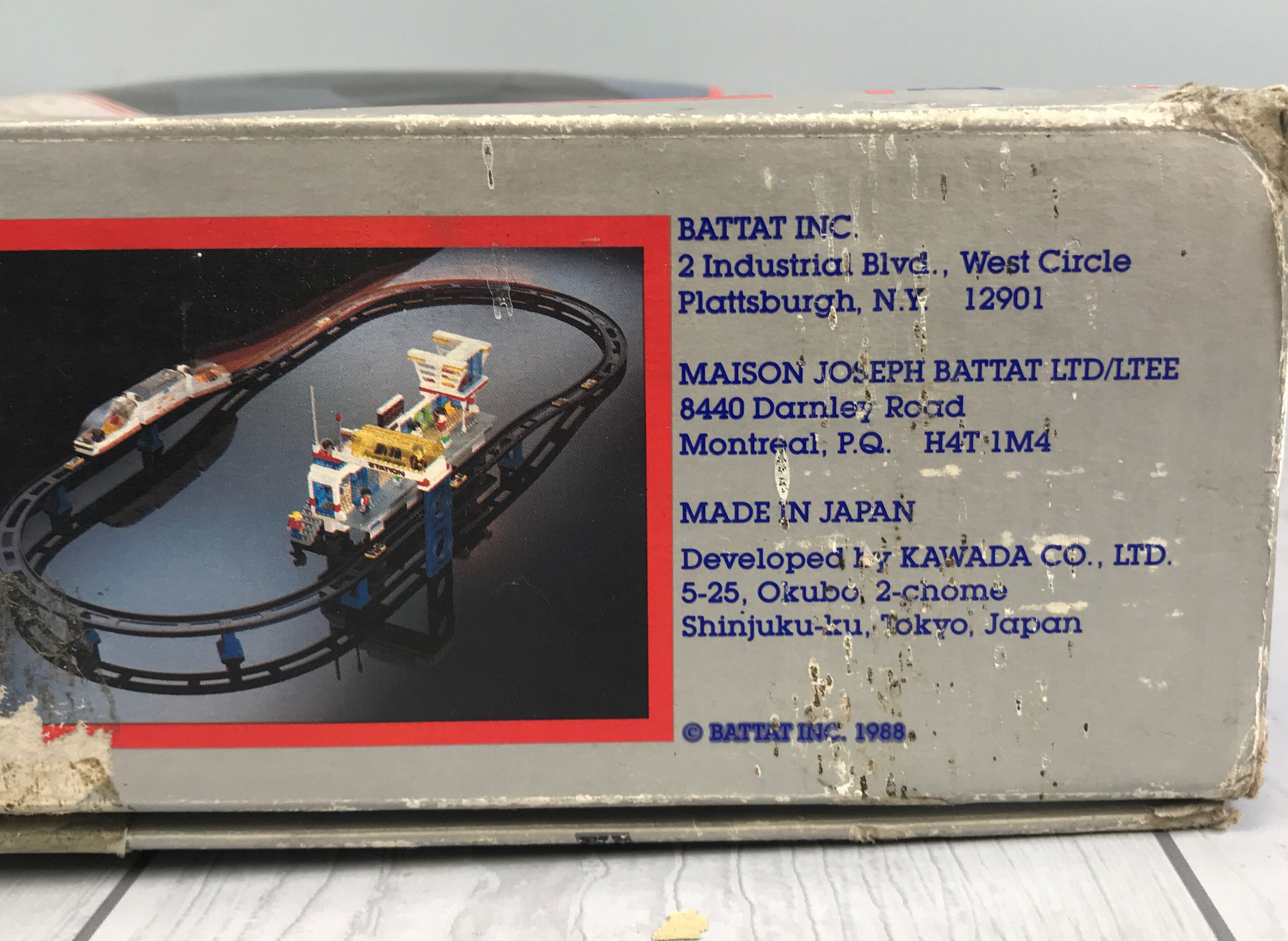 Vintage 1988 Battat Kawada CompuTrain Bar Code System- Toy Train with Tracks