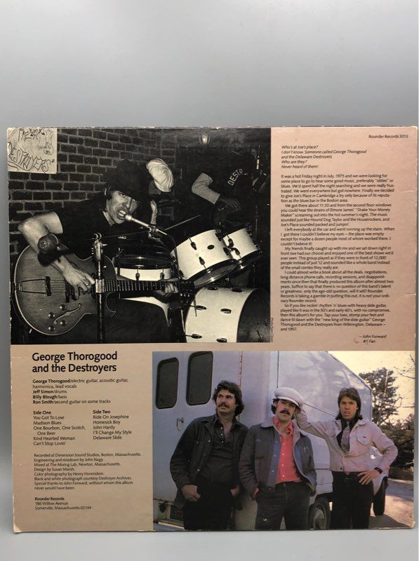 George Thorogood and Destroyers vinyl LP 1977 Rounder 3013