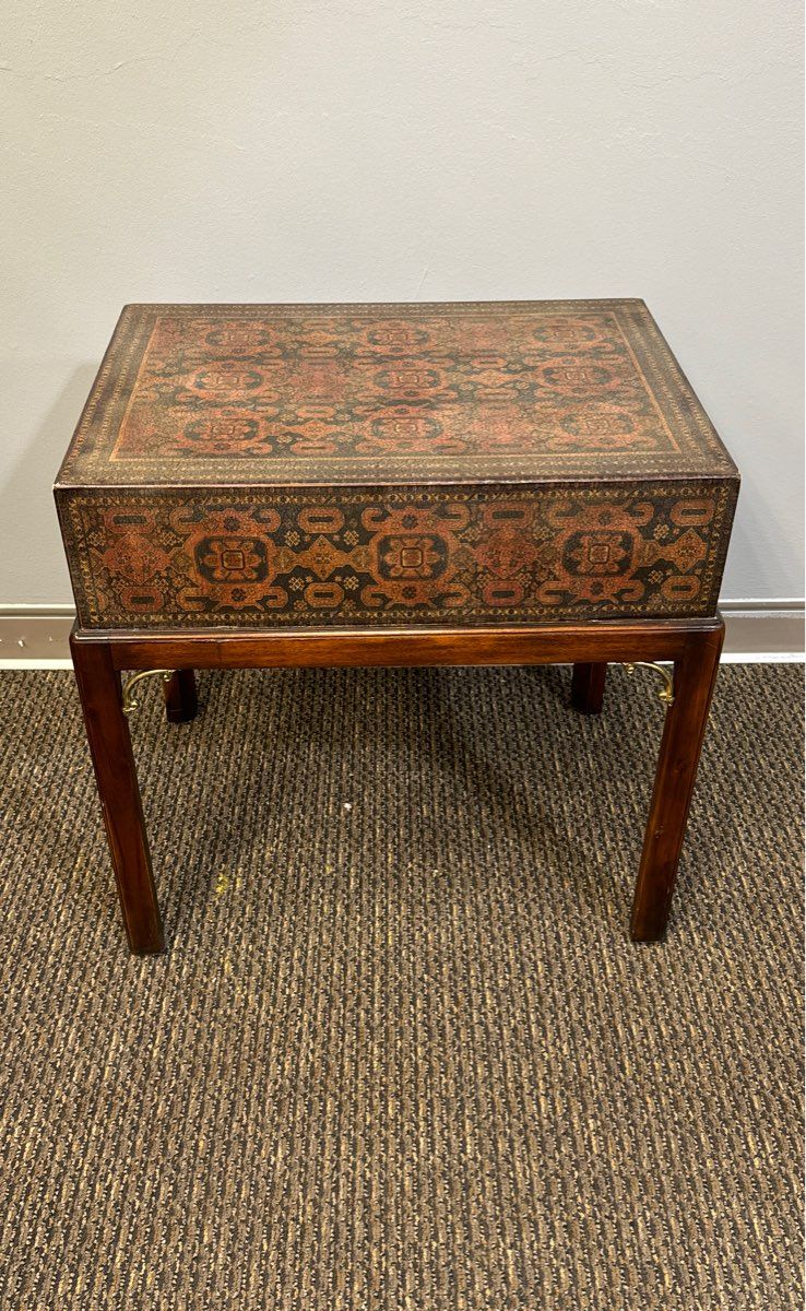 THEODORE ALEXANDER #5002-106 Decorated Chest Occasional Table