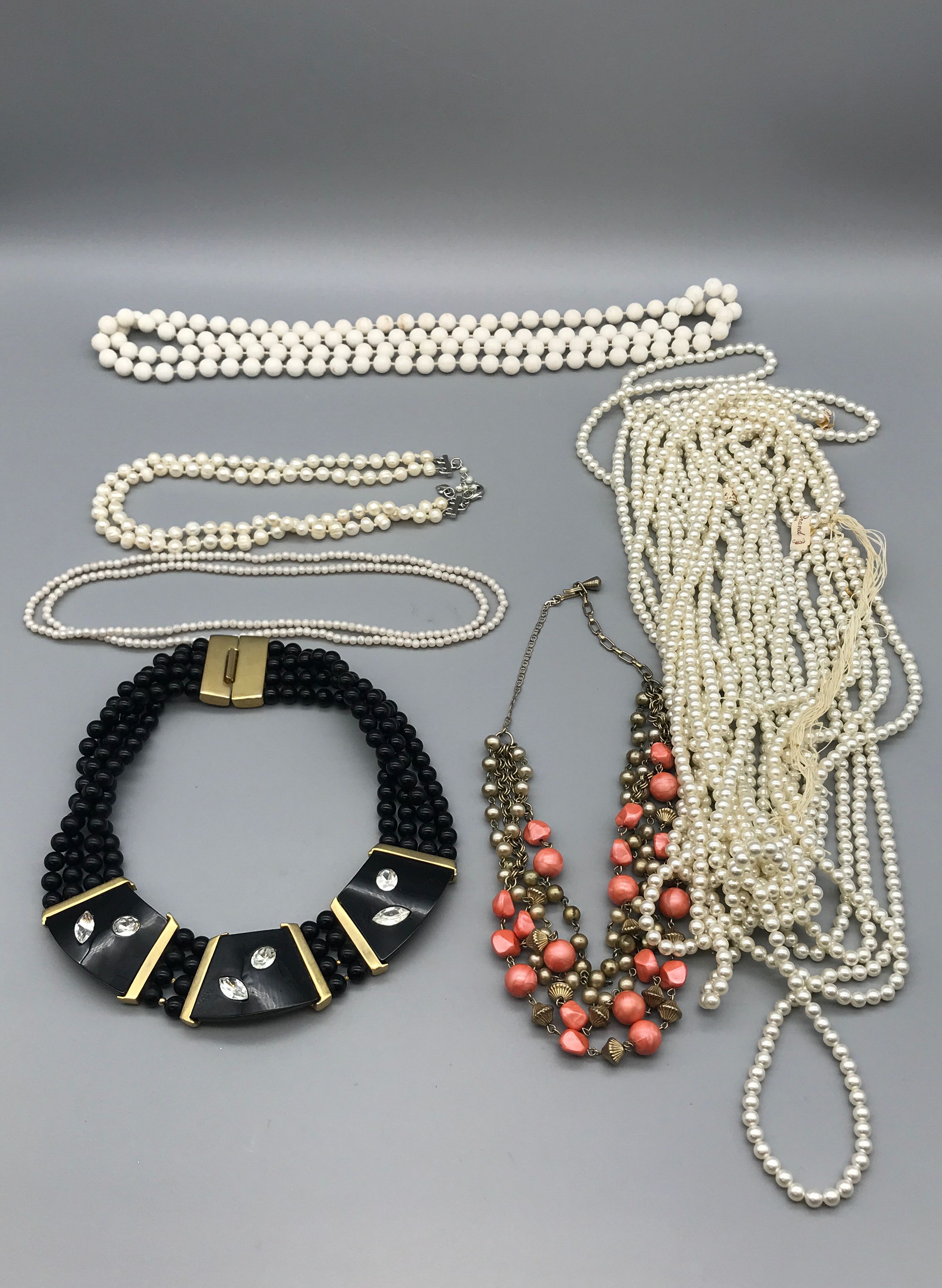 4.4 Pounds of Costume Jewelry- With Necklaces, Bracelets, Earrings, and more