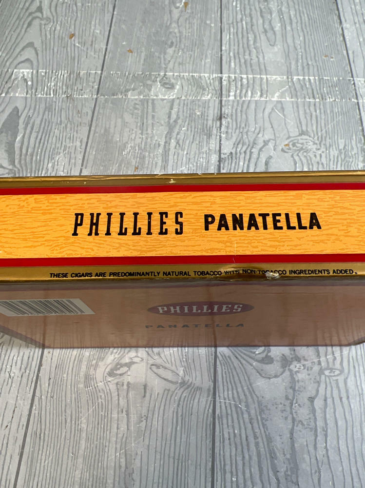 Cigar Box Phillies Panatella Bayuk Cigars Florida - Empty Collectors Cigar Box - Very Good