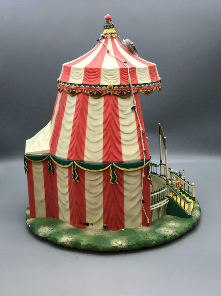 ENESCO “THE GREATEST SHOW ON EARTH” LIGHTED ACTION BIG TOP CIRCUS - Figurine - Good