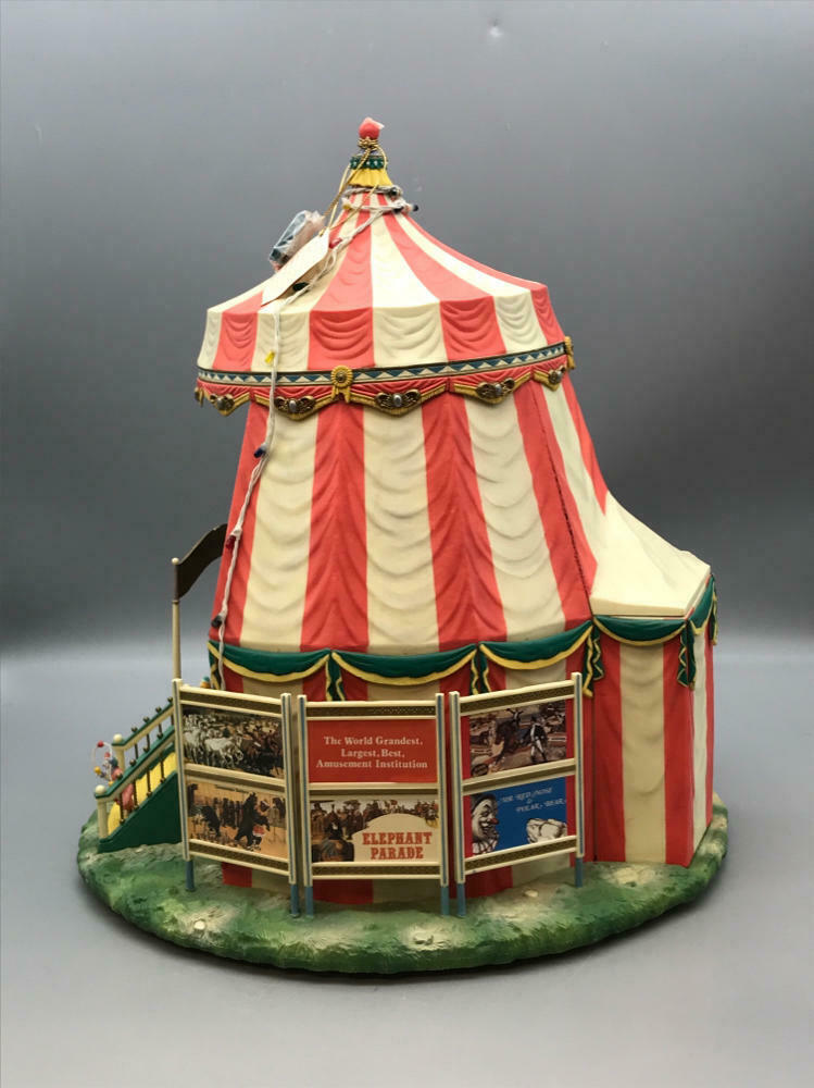 ENESCO “THE GREATEST SHOW ON EARTH” LIGHTED ACTION BIG TOP CIRCUS - Figurine - Good