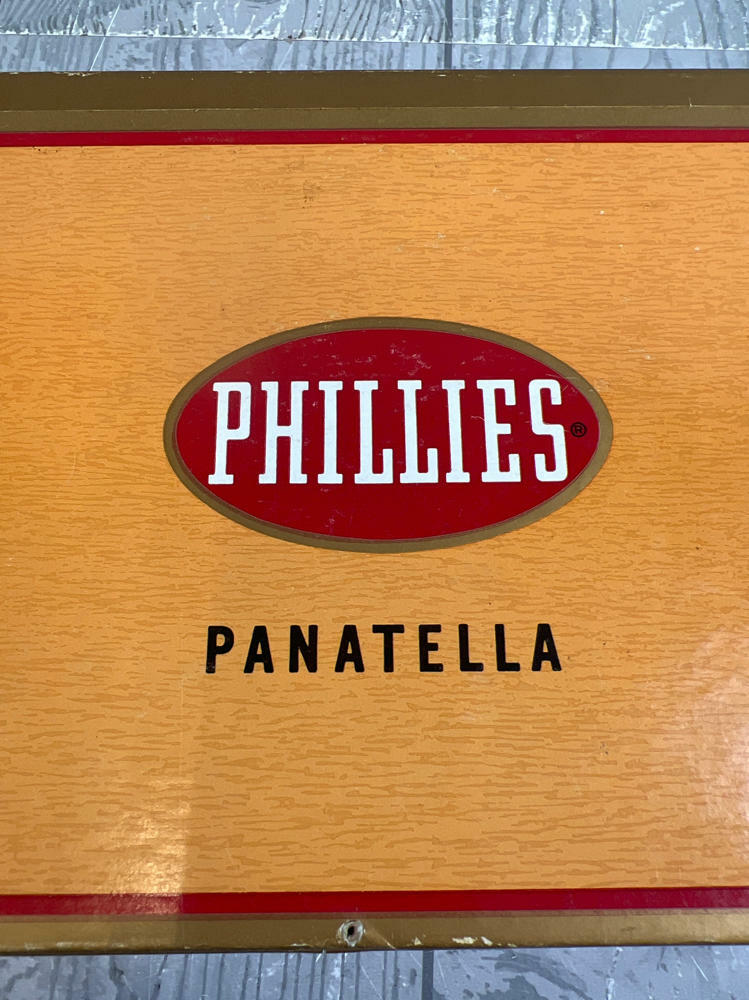 Cigar Box Phillies Panatella Bayuk Cigars Florida - Empty Collectors Cigar Box - Very Good