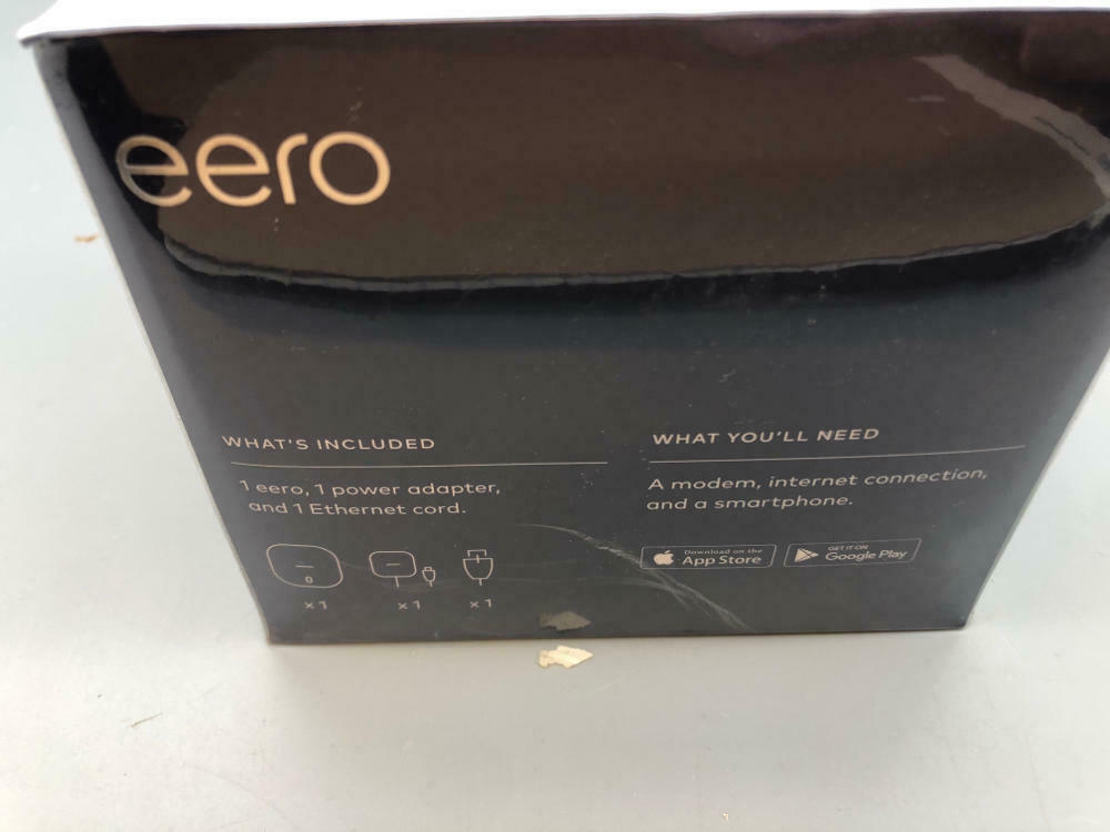 NEW in Box EERO Single Unit 1500 Sq Ft Wi-Fi Network Router System Model J010001