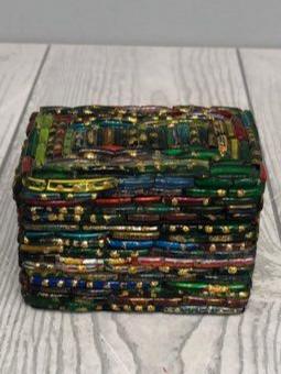 Unbranded Colorful Multicolored Resin/Plastic Jewelry/Trinket Box